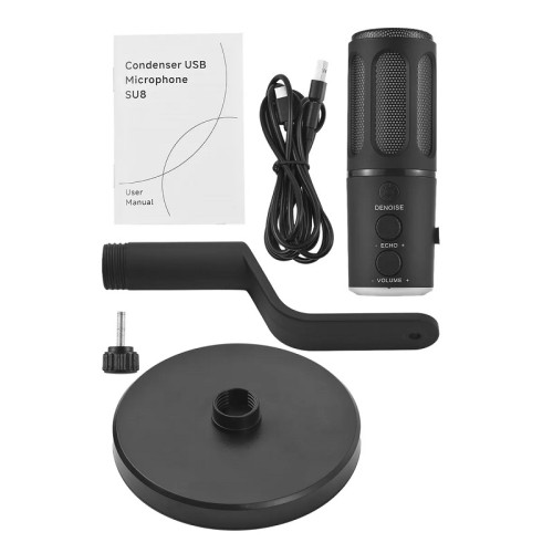 Ενσύρματο μικρόφωνο Gaming/Podcast - USB - LED RGB - 812891 Ενσύρματο μικρόφωνο Gaming/Podcast - USB - LED RGB - 812891