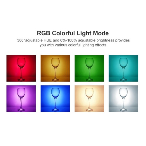 Επαναφορτιζόμενος φακός κάμερας LED - Multicolor - D12S - 812914 Επαναφορτιζόμενος φακός κάμερας LED - Multicolor - D12S - 812914