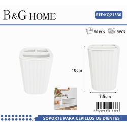 Θήκη οδοντόβουρτσας πλαστική - White - 21530 - 5PCS