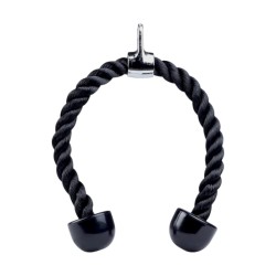 Σχοινί τροχαλίας διπλής λαβής για εκγύμναση τρικεφάλων - 70cm - 80234 - 150516