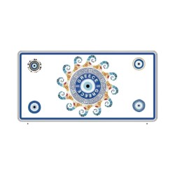 Μεταλλική πινακίδα Souvenir - 12pcs - Greece - 15x30cm - 181043