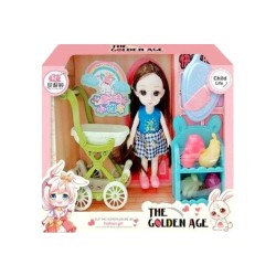 Σετ κούκλα Vintage με αξεσουάρ κουζίνας - A810036 - 215352