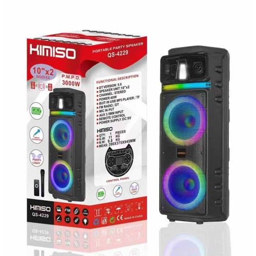 Φορητό ηχείο subwoofer με μικρόφωνο Karaoke - QS-4229 - 813140 Φορητό ηχείο subwoofer με μικρόφωνο Karaoke - QS-4229 - 813140