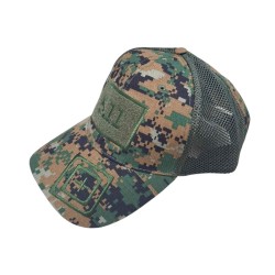 Ανδρικό καπέλο jockey στρατιωτικού τύπου - M01 - 270591 - Green/Brown Ανδρικό καπέλο jockey στρατιωτικού τύπου - M01 - 270591 - Green/Brown