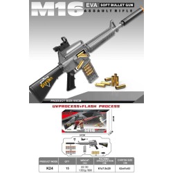 Παιδικό όπλο στόχου - Soft Gun - 95cm - K24M16 - 215736 Παιδικό όπλο στόχου - Soft Gun - 95cm - K24M16 - 215736