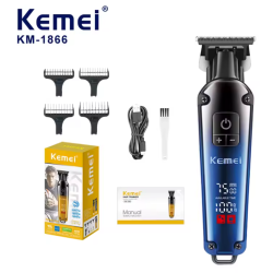 Κουρευτική μηχανή - KM-1866 - Kemei - Blue