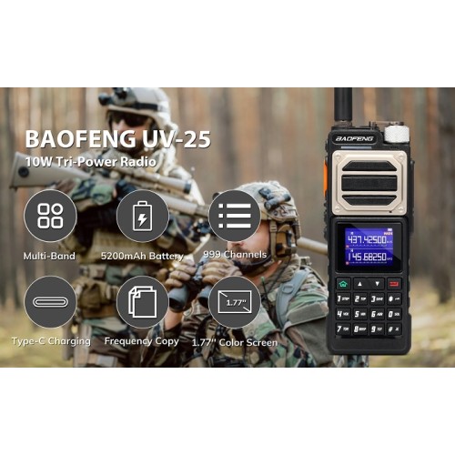 Φορητός πομποδέκτης UHF/VHF - UV25 - Baofeng - 402253