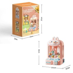 Mini παιχνιδομηχανή τσιμπίδα με ζωάκια - 592 - 215617