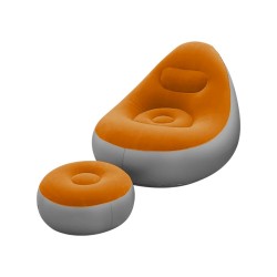 Φουσκωτή πολυθρόνα με υποπόδιο - 812365 - Orange