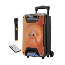 Φορητό ηχείο subwoofer με μικρόφωνο Karaoke - QS-5807 - 260707 - Orange