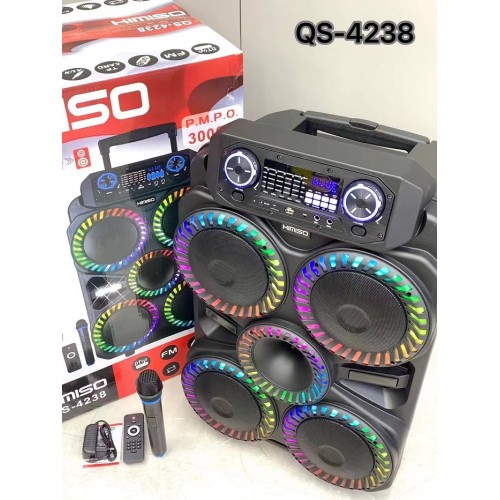 Φορητό ηχείο subwoofer με μικρόφωνο Karaoke - QS-4238 - 813126 Φορητό ηχείο subwoofer με μικρόφωνο Karaoke - QS-4238 - 813126