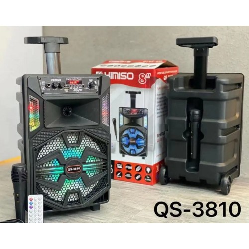 Φορητό ηχείο subwoofer με μικρόφωνο Karaoke - QS-3810 - 813195 Φορητό ηχείο subwoofer με μικρόφωνο Karaoke - QS-3810 - 813195