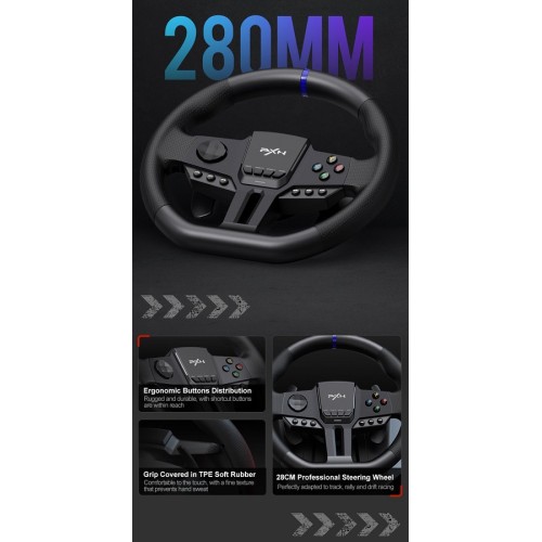 Σετ τιμονιέρα gaming με πετάλια - PXN-V900 - 900999 Σετ τιμονιέρα gaming με πετάλια - PXN-V900 - 900999