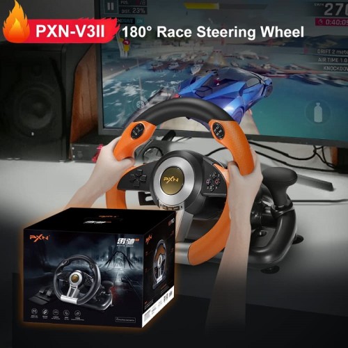 Σετ τιμονιέρα gaming με πετάλια - PXN-V3PRO - 901231 Σετ τιμονιέρα gaming με πετάλια - PXN-V3PRO - 901231