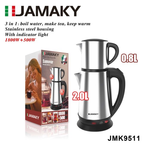 Ηλεκτρικός βραστήρας διπλός - 2.0+0.8L - JMK9511 - 511015 Ηλεκτρικός βραστήρας διπλός - 2.0+0.8L - JMK9511 - 511015