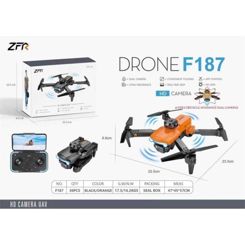Παιδικό Drone με κάμερα - F187 - 480P - 2.4G - 218113 Παιδικό Drone με κάμερα - F187 - 480P - 2.4G - 218113