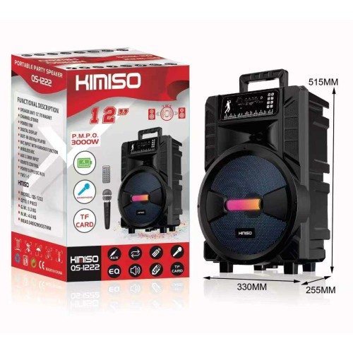 Φορητό ηχείο subwoofer με μικρόφωνο Karaoke - QS-1222 - 813133 Φορητό ηχείο subwoofer με μικρόφωνο Karaoke - QS-1222 - 813133