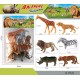 Σετ φιγούρες ζώων της ζούγκλας - 6pcs - H6366 - 314222