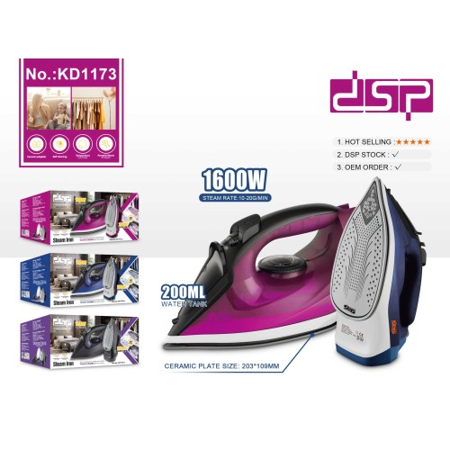 Σίδερο ατμού - KD1173 - DSP - Black - 617444 Σίδερο ατμού - KD1173 - DSP - Black - 617444