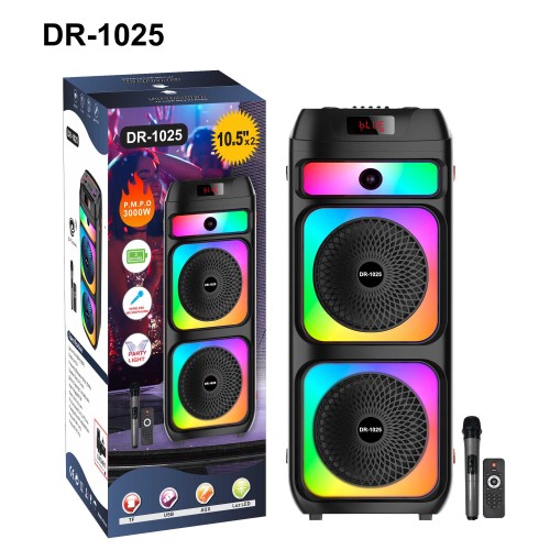 Φορητό ηχείο subwoofer με μικρόφωνο Karaoke - DR-1025 - 801124 Φορητό ηχείο subwoofer με μικρόφωνο Karaoke - DR-1025 - 801124