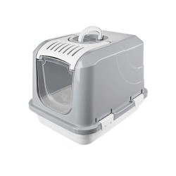 Κλουβί μεταφοράς γάτας πλαστικό - Alice Lux - 50x37x38.5cm - 005272 - Grey