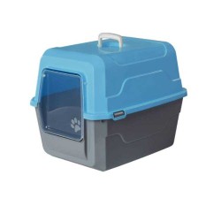 Κλουβί μεταφοράς γάτας πλαστικό - Catbus - 52x37x48cm - 006156 - Light Blue