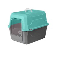 Κλουβί μεταφοράς γάτας πλαστικό - Catbus - 52x37x48cm - 006163 - Green