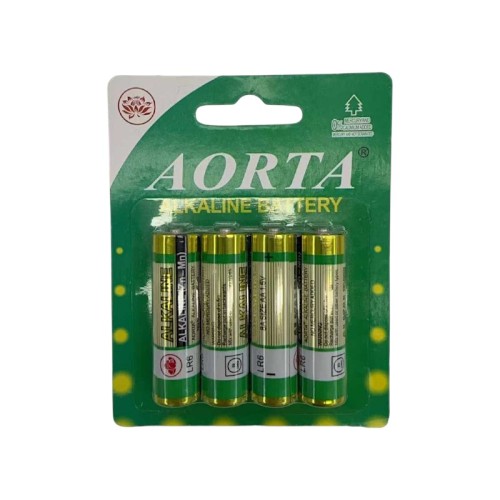 Αλκαλικές μπαταρίες - ΑΑ - 4pcs - LR6 - 1.5V - 100125