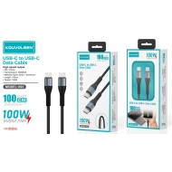 Καλώδιο φόρτισης & data - USB Type-C σε Type-C - Super Fast Charge - X93 - 100W - 672406