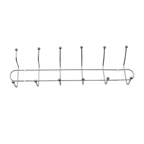 Μεταλλική επιτοίχια κρεμάστρα 6 θέσεων - 26401