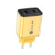 Αντάπτορας φόρτισης Fast Charge με 2 θύρες USB-A & Type-C - 20W - CX-176B - 271764