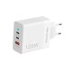 Αντάπτορας φόρτισης Fast Charge με 3 θύρες USB-A & Type-C - 120W - CX-180B - 271801 - White