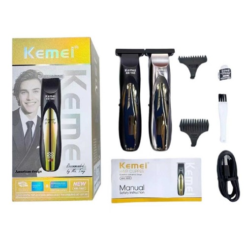 Κουρευτική μηχανή & trimmer - KM-1865 - Kemei - Silver/Gold Κουρευτική μηχανή & trimmer - KM-1865 - Kemei - Silver/Gold