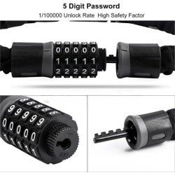 Αλυσίδα κλειδώματος ποδηλάτου με κωδικό ασφαλείας - SJ-5122 - 653630