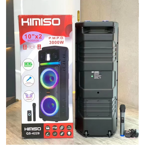 Φορητό ηχείο subwoofer με μικρόφωνο Karaoke - QS-4229 - 813140 Φορητό ηχείο subwoofer με μικρόφωνο Karaoke - QS-4229 - 813140