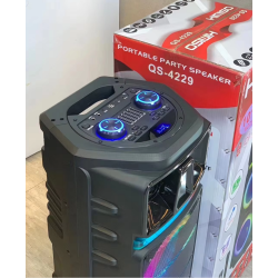 Φορητό ηχείο subwoofer με μικρόφωνο Karaoke - QS-4229 - 813140 Φορητό ηχείο subwoofer με μικρόφωνο Karaoke - QS-4229 - 813140