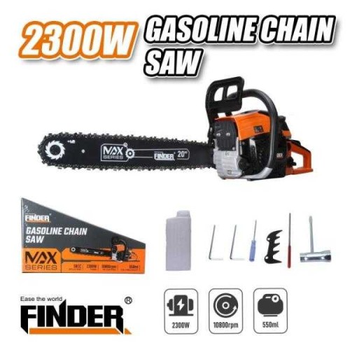 Αλυσοπρίονο βενζίνης - 2300W/3.1HP/20" - 58cc - 198383 - Finder Αλυσοπρίονο βενζίνης - 2300W/3.1HP/20" - 58cc - 198383 - Finder
