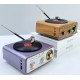 Επαναφορτιζόμενο ραδιόφωνο Retro - M1217BT - 112172 - Purple