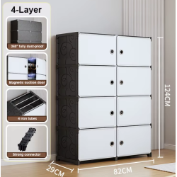 Πλαστικό ντουλάπι αποθήκευσης 8 θέσεων - MP12-005 - 114203