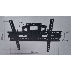 Επιτοίχια βάση τηλεόρασης για διάσταση 32"-90" - HM900 - 170529
