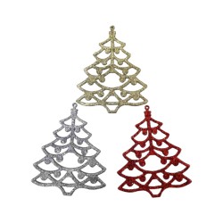 Σετ Χριστουγεννιάτικα στολίδια - 8cm - 3pcs - 230133 Σετ Χριστουγεννιάτικα στολίδια - 8cm - 3pcs - 230133