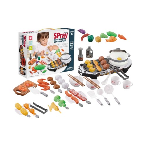 Παιδικό σετ μαγειρικής Barbeque-Grill - 69pcs - 5720 - 410060 Παιδικό σετ μαγειρικής Barbeque-Grill - 69pcs - 5720 - 410060