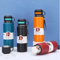 Φορητό παγούρι-θερμός - 600ml - 413296 - Black