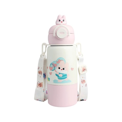Παιδικό παγούρι-θερμός - 500ml - 413418 - Pink