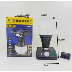 Επαναφορτιζόμενη ηλιακή λάμπα LED με αισθητήρα κίνησης - FA-T99 - 817575