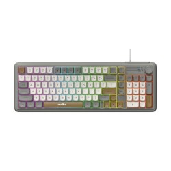 Ενσύρματο πληκτρολόγιο Η/Υ - LED RGB - WB-222 - Weibo - 658335