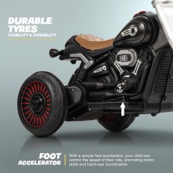 Παιδικό ηλεκτροκίνητο τρίκυκλο scooter - BJQ-818 - 701113 - Black