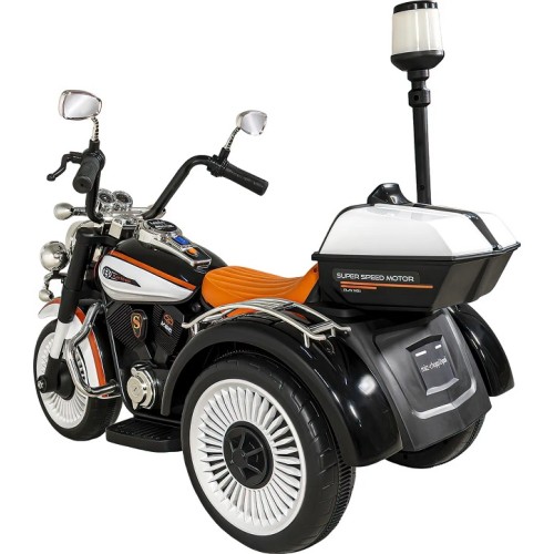 Παιδικό ηλεκτροκίνητο τρίκυκλο scooter με φάρο - BJQ-6388 - 701114 - White/Orange Παιδικό ηλεκτροκίνητο τρίκυκλο scooter με φάρο - BJQ-6388 - 701114 - White/Orange