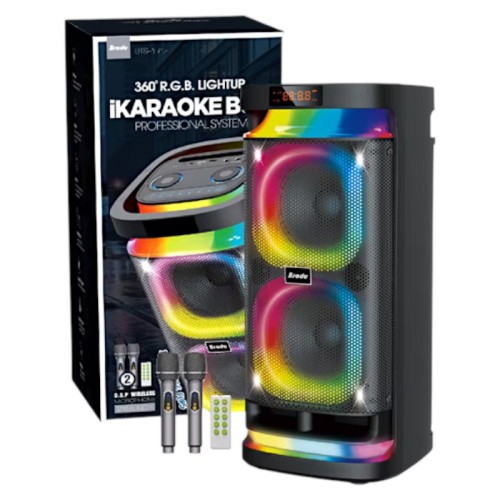 Φορητό ηχείο subwoofer με 2 μικρόφωνα Karaoke - BTS-1990 - 719909 Φορητό ηχείο subwoofer με 2 μικρόφωνα Karaoke - BTS-1990 - 719909