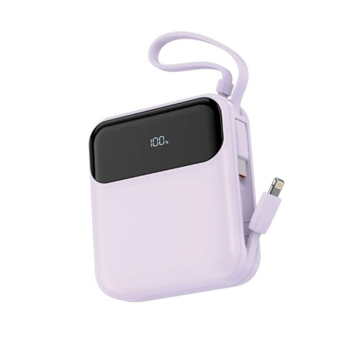 Powerbank Mini - Fast Charge - 10.000mah - DX337 - 813669 - Purple Powerbank Mini - Fast Charge - 10.000mah - DX337 - 813669 - Purple